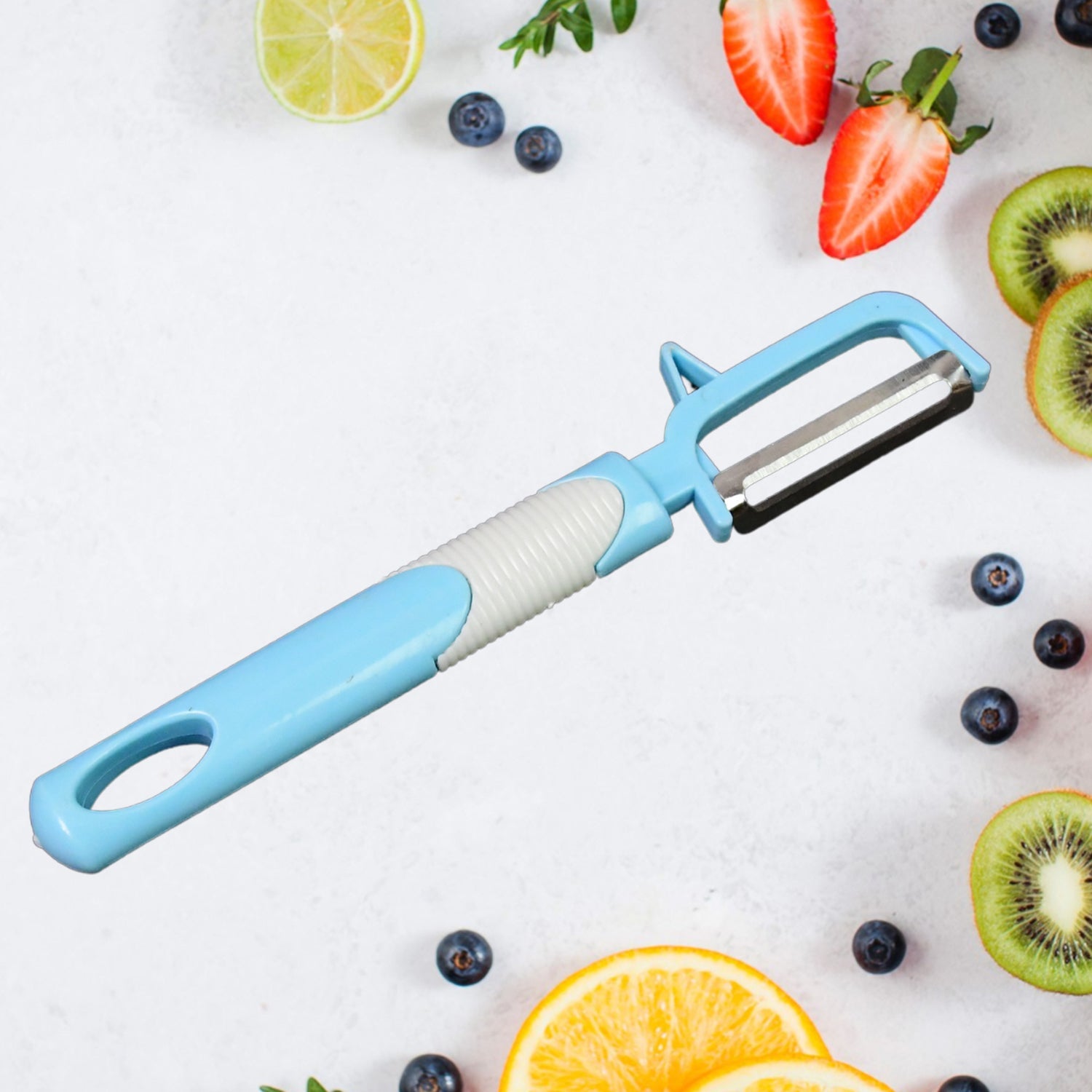 Multifunction Peeler Slicer with Plastic Handle (1 Pc / Mix Color) Multifunction Peeler Slicer with Plastic Handle (1 Pc / Mix Color)